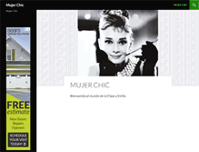 Tablet Screenshot of mujerchic.com